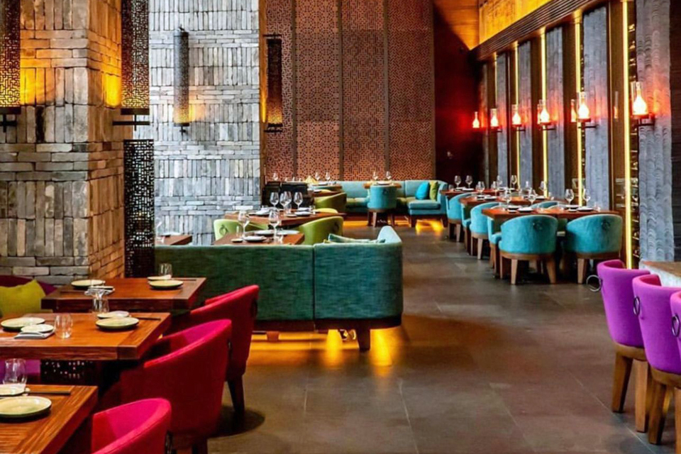 nterior dining room of Hutong restaurant in Miami