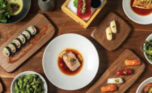 Sushi and sashimi platter served at Uchiko Miami restaurant